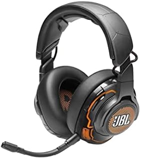 JBL Quantum ONE Over-Ear USB Wired Professional Gaming Headset with Head Tracking-Enhanced QuantumSPHERE 360 Technology, PC, Playstation and Xbox Compatible, in Black
