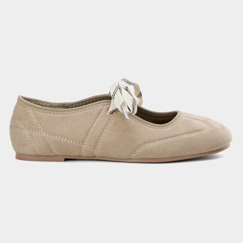 Women's Mary Jane Ballerina Flats Shoes - Comfortable Round Toe with Cross Straps Ballet Flats3