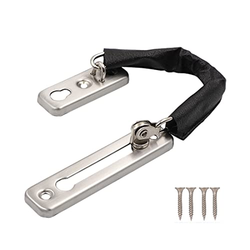 XPEX chaîne de protection de serrure de porte, chaîne de sécurité de porte chaîne de sécurité coulissante de serrure de sécurité en argent glissière de la maison hôtel protection fiable Cover