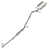 Northeastern Exhaust | Stainless Steel Muffler & Resonator Pipe Exhaust System Kit Compatible for Honda CR-V 1997-2001 2.0L | Free Clamp, Gasket, and Spring Bolt Kit Included