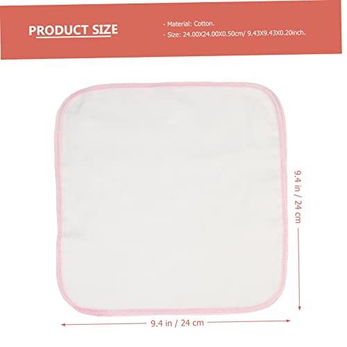 10pcs Double-Layer Cotton Baby Face Towels Soft Absorbent Washcloths for Newborns for Drool and Facial Cleaning2