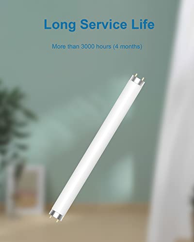 Dichroma Bug Zapper Replacement Bulb Light Tube 10W For 20W Electronic Bug Zapper, T8 Bulbs For Indoor Outdoor Mosquito Zapper Lamp (4 Pack) #TOP4