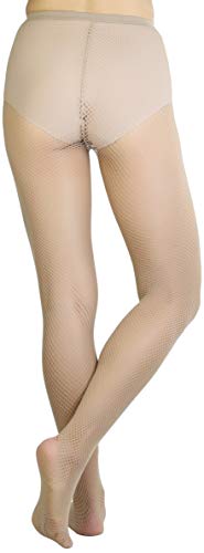 Image of ToBeInStyle Women's Sexy Vibrant Fine Classic Fishnet Full Footed Pantyhose