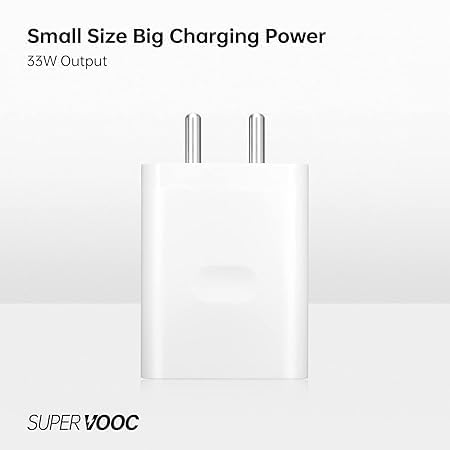 Image of Original 33W SuperVOOC Fast Charger Adapter for GT Neo 3, GT 2 Pro, GT Neo 2, X50 Pro, X7 Pro, 9 Pro+, 10 Pro+, 11 Pro, 11 Pro+ (33w Adapter)(DEC60)