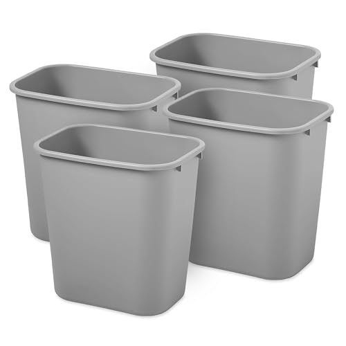 Rubbermaid 4 Pack Caneca de Resina, 7 galones, Gris