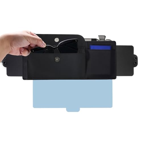 Rallonge de pare-soleil de voiture 31 cm en cuir anti-éblouissement universelle