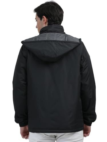 Image of Men's Waterproof Winter Jacket | Reversible & Removable Hood | 99% Water-Resistant | Heavy-Duty Warm Jacket with 4 Pockets