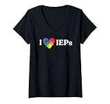Photo Gallery donna i love ieps - educazione speciale maglietta con collo a v Photo Gallery donna i love ieps - educazione speciale maglietta con collo a v