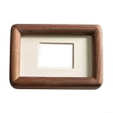 Construcción de madera maciza: hecho de materiales de madera natural, incluyendo nogal negro, teca y haya, este marco de larga duración resiste el desgaste y añade calidez a cualquier interior; el acabado suave mejora la durabilidad mientras complementa estilos de decoración modernos, rústicos o minimalistas.