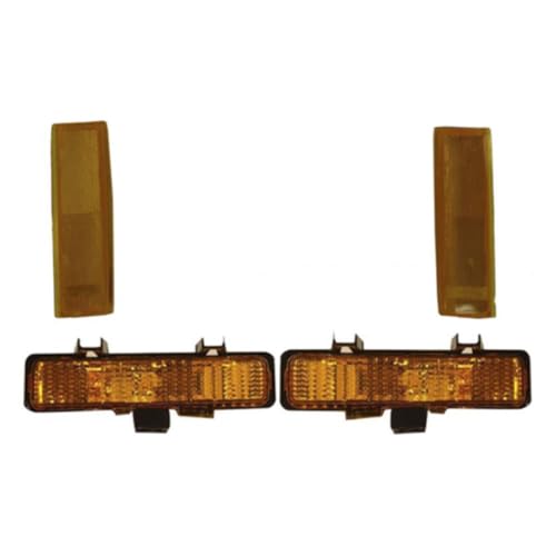 LDAUYZLING 4pcs Signal Light Front Side Bumper Park Signal Turn Marker Light for Chevy for S10 1983-1993 & Blazer 1983-1994,for GMC for Sonoma 1991-1993 for S15 1983-1990 & Jimmy 1983-1990