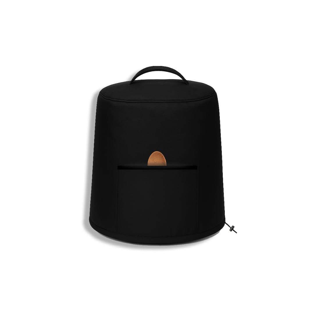 KHOOBREZ PU Coating Air Fryers Cover Dust and Waterproof Washable for Kitchen Suits for Major Brand Air Fryers, Attractive Desing (32 x 32 x 32 cm) (AR-PU) (Black)-image-32