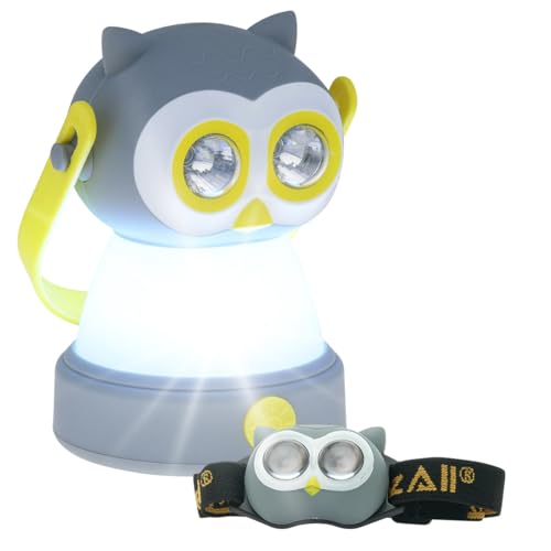 Lampe frontale chouette pour enfants et sa lanterne : le cadeau d'aventure idéal et amusant