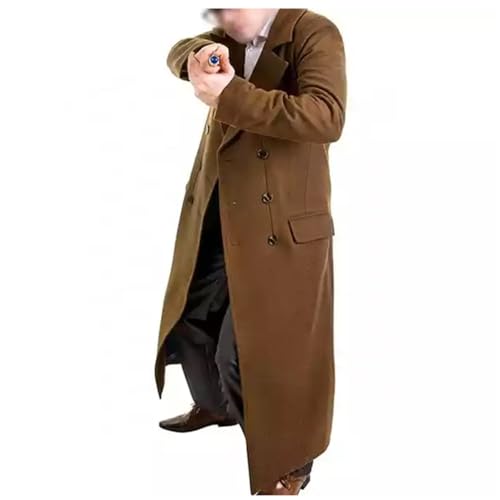Doctor 12th Velvet Coat Peter Cosplay Long Wool Costume Coat Time Traveller Costume
