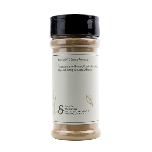 Image of Olive & Vine Ground Rosemary, Earthy & Piney Flavor, Seasoning for Roasts, Soups, and Stews, With Rich Tradition, Authentic Taste, For Global Recipes (2.64 Ounce)
