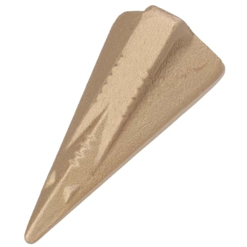 GRADENEVE Coin de Fendage en Acier Or pour Fendeuse à Bois Manuelle Plus de Puissance de Fendage et Grosse Durabilité pour Travailler le Bois Efficacement