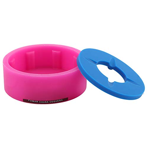 Cinzeiro de silicone durável com tampa, cinzeiro para cigarros à prova de poeira, hotel para escritó