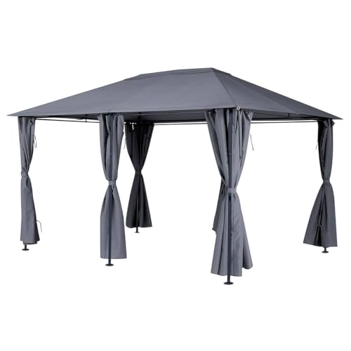 Hespéride - Tonnelle rectangulaire Santorini Ardoise