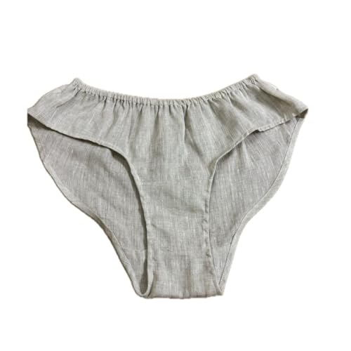 1/2/3 Stück Damen-Unterwäsche Aus 100% Hanf Lockere Langlebige Feuchtigkeitsableitende Boyshort-Höschen Hanf-Kleidung In Übergröße(1 Pack,M)