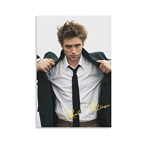 Toile Peinture Robert Pattinson Poster Toile Art Mur Photos pour Chambre Cadeau Mur Cadeaux Décor 30x50cm sans Cadre