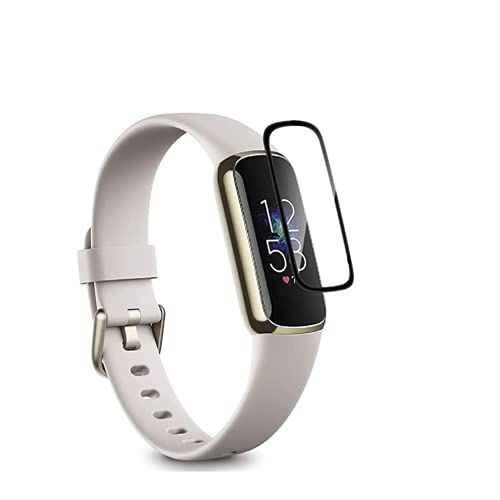 Frgnie Compatible with Fitbit Luxe 保護フィルム, 新型複合素材PMMA 全面保護 TPU製 気泡防止 指紋防止 保護フィルム, 対応 Fitbit Luxe フィルム