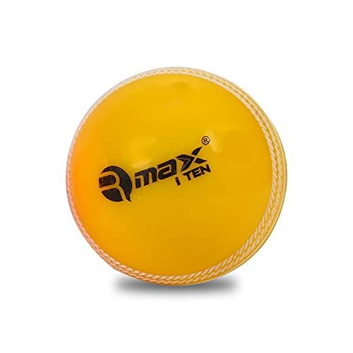 RMAX i-10 PVC Cricket Ball for Practice, Training, Matches for All Age Group (Knocking Ball, Hard Shot Ball, i-10 Soft Ball) (Yellow, Pack of 1)-picture-10