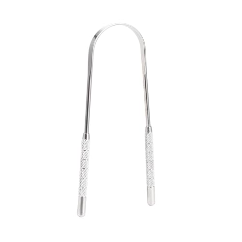 Didiseaon Portable Tongue Cleaning Kit 2pcs Mini Steel Tongue Scraper Oral Tool for Adults