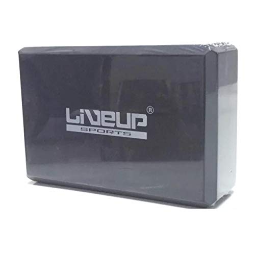 Bloco de Yoga, 22,8X15,2X7,6Cm, Cor Preta, Liveup Sports