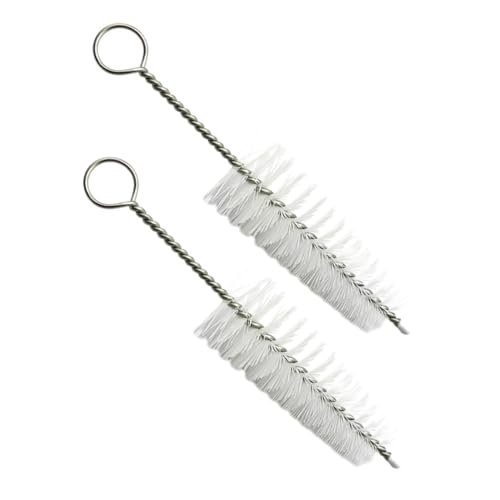 HOODANCOS 2pcs Sax Cleaning Brush Silk Saxophone Swab Bristle Brush for Mouthpiece Saxophone Tool Musical Instrument Supply