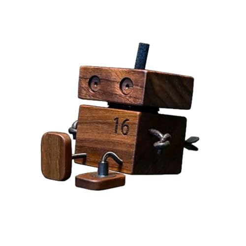 Muñeco de madera con pies agitados, decoración de tablero activada por movimiento, ventilación automática juguetona para coche, figura divertida