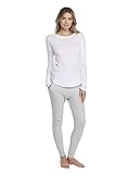 Barefoot Dreams Malibu Collection Women’s Loose Jersey Long Sleeve Tee White