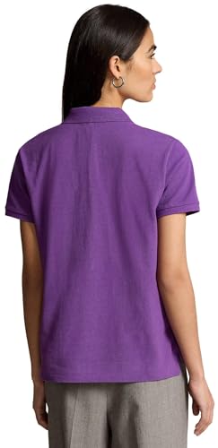 Image of Polo Ralph Lauren Women's Classic Fit Mesh Polo Shirt, PalomaPurple, Small
