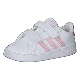 Adidas Grand Court CF I, Zapatillas de Gimnasia Unisex niños, FTWR White/Clear Pink/Rose Tone, 25 EU