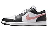 Air Jordan 1 Low Men's Shoes 'White/Rust Pink-Black' (553558 165) Size 11