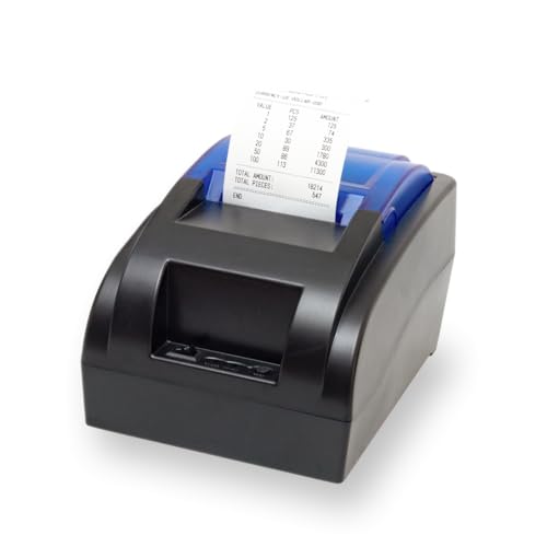 Image of DETECK DT40P Direct Thermal Flash Receipt Printer 58mm Paper Width, Manual Cutter, 70mm /s Printing Speed, USB-B Port (No Ink Required)