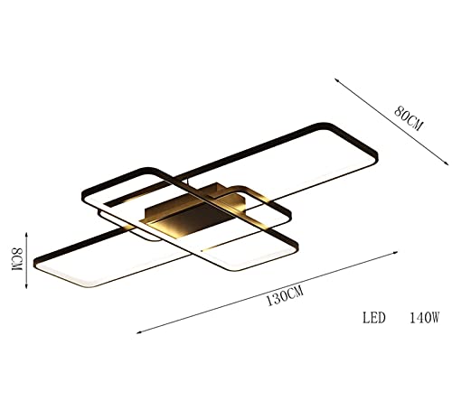 Plafonnier led à gradation en continu avec design moderne de 90cm