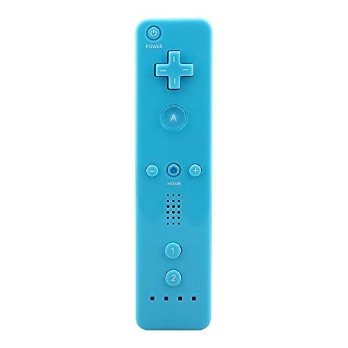 Image of Lyyes Wii Remote Controller with Nunchuck, Silicon Case and Strap for Wii U (Blue)