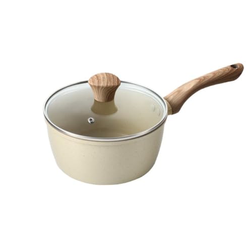 Nizzvlo �Ў��20cm �Z���~�b�N �R�[�e�B�C���O�� �������ɂ��� IH�� �\�[�X�p�� ��l��炵 �􂢂₷�� �W�t�� �傫���� (18cm,�x�[�W��)