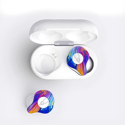 ICESOMNUS Sabbat X12 PRO Semi in-Ear Wireless Earbuds, Bluetooth 5.4 TWS Headphones with Comfortable Open-Fit Design, Clear Calls, Button Siri Control, 30H Long Battery Life,IPX5 Waterproof(Blooming)
