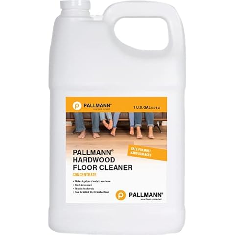 Pallmann Hardwood Floor Cleaner Concentrate 1 Gallon - Makes 8 Gallons of Cleaner - Water-based Streak-free Formula Cover