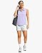 G Gradual Sleeveless Golf Shirts for Women Collared V Neck Tennis Tank Top Cooling Polo UPF 50+ Quick Dry Lightweight, Heather Light Purple, Medium