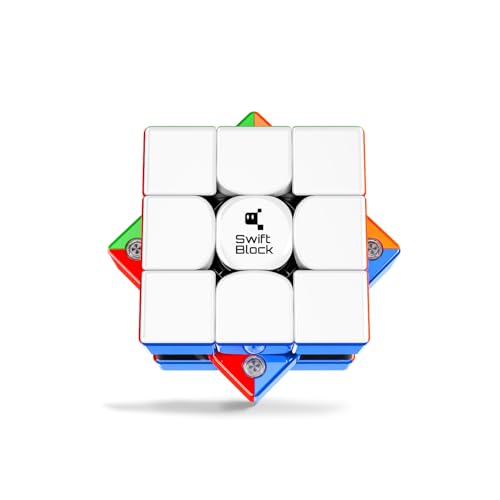 Swift Block 3x3 Super Maglev Speed Cube, Cube de Vitesse Magnétique 3x3x3 Super Performance avec 76 Aimants, Noyau Breveté, Édition Flagship 2026, Version UV