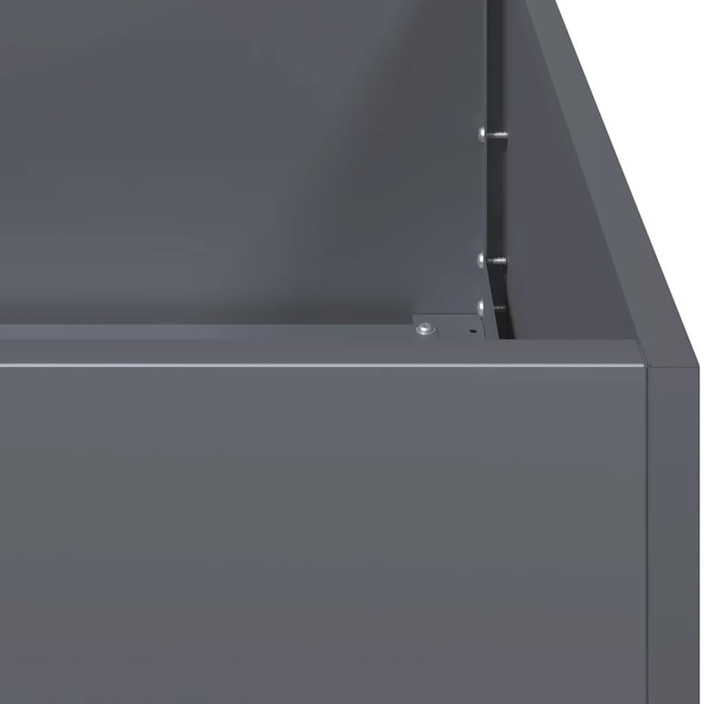 vidaXL Doniczka Antracyt 200x40x40 cm Stal walcowana na zimno