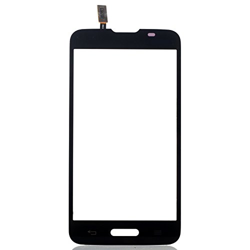Front Touch Screen Glass Digitizer for LG Optimus L70 D325 D320 D320N MS323 D321 with Free Tools (Not Include LCD) (Black (Single SIM))
