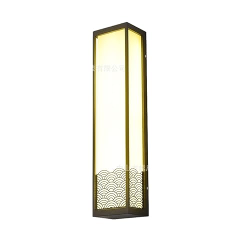 Applique d'extérieur style chinois à lumière chaude étanche pour façade