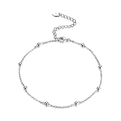 Belons S925 Sterling Silver Bead Anklet Cover