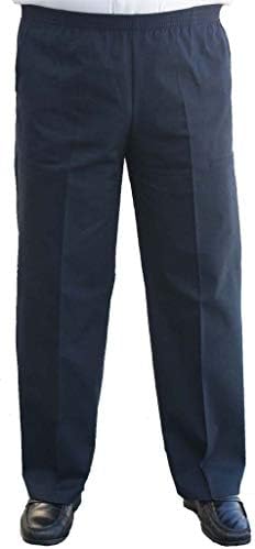 CK Sportswear The Senior Shop Men's Full Elastic Waist Twill Casual Pant L/32 Navy