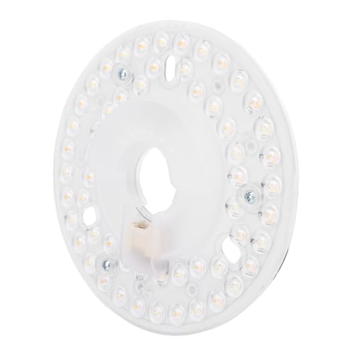 FTVOGUE Tablero de Actualización de Luz para Ventilador de Techo, LED Redondo Tricolor, 12,5 Cm, 4000K, 80CRI, sin Parpadeo, Corriente Constante para Reemplazo de Luz de Ventilador