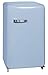 Produktbild Exquisit RKS 130-11 A++TB Retro-Kühlschrank/EEK: A++/4* Gefrierfach/121 Liter/ Retro-Handgriff/Taubenblau
