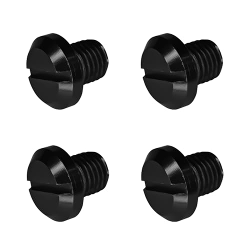UZZH 4PCS M10 x 1.25 Motorcycle Mirror Hole Plugs, Car Accessories Left and Right Motorcycle Rear View Mirror Screws Bolts for Motorcycle(Honda,Yamaha, Kawasaki, Suzuki, Ducati) ATV and Bike (Black)