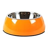 Manda Ocean Pet Bowls Stainless Steel Dog Cat Pet Bowl Universal Pet Water and Food Bowls 4 Sizes an